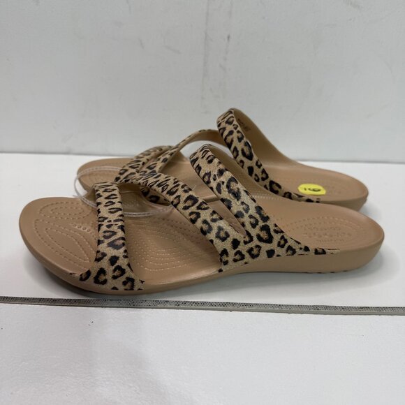 Iconic Crocs Kadee II Leopard Sandals W 9 women - Picture 1 of 8